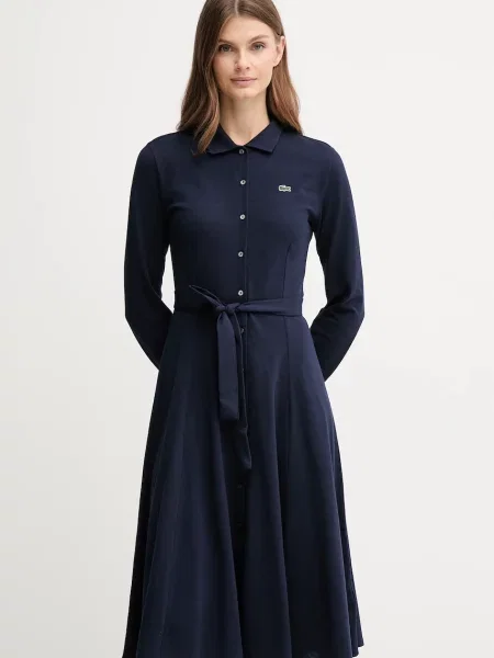Сукня Lacoste mini розкльошена синій