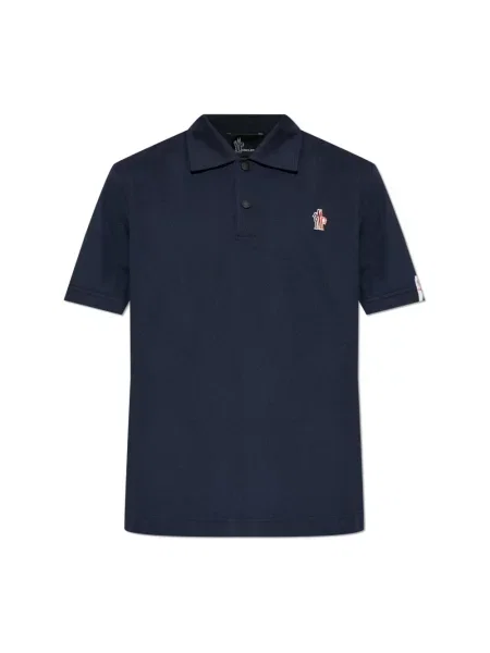 Koszulka polo Moncler niebieska