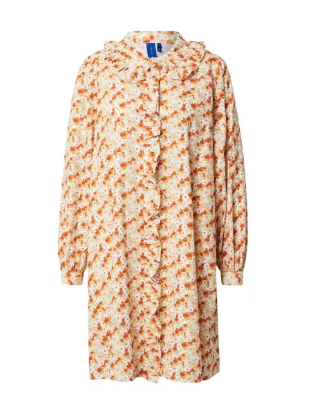 Résumé Košeľové šaty OSMARS / karamelová / žltá / broskyňová béžová