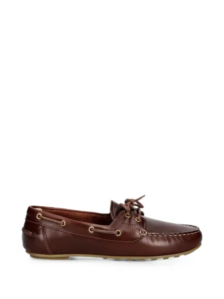 Pantofi loafer Gant cu șireturi din piele maro