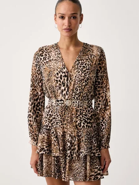 Guess rochie evazată CLARISSE bej