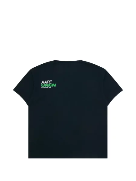 Polo marškinėliai Aape By *a Bathing Ape® su autografu juoda