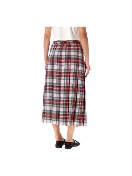 Długa spódnica maxi Mm6 Maison Margiela w kratę