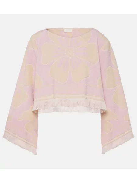 Cropp top Zimmermann cu model floral din material terry