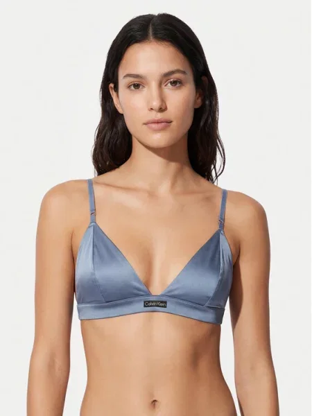 Calvin Klein Underwear Сутиен бралет Signature Satin светлосин