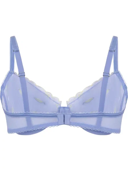 Hunkemöller Podprsenka Harriet svetlomodrá / limetková / olivová