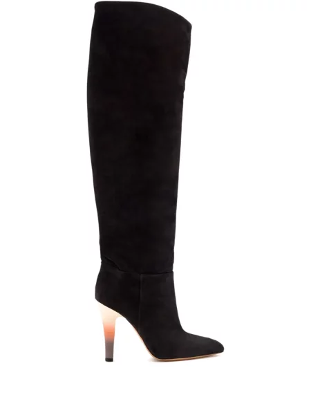 Botine Paris Texas din piele de căprioară negru
