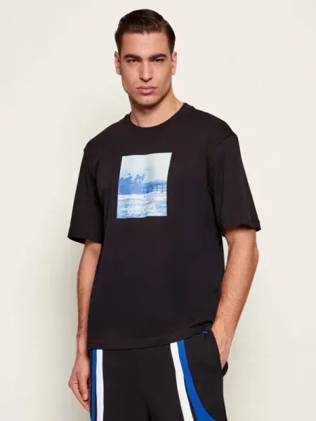 Hugo Blue Tricou Nierofix negru