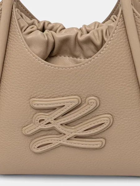 Karl Lagerfeld чанта crossbody дамска K/AUTOGRAPH бежово