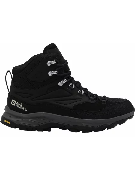 Кожаные ботинки Jack Wolfskin серые