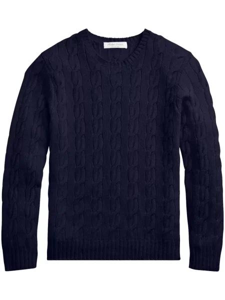 Pulover Ralph Lauren Purple Label din cașmir albastru