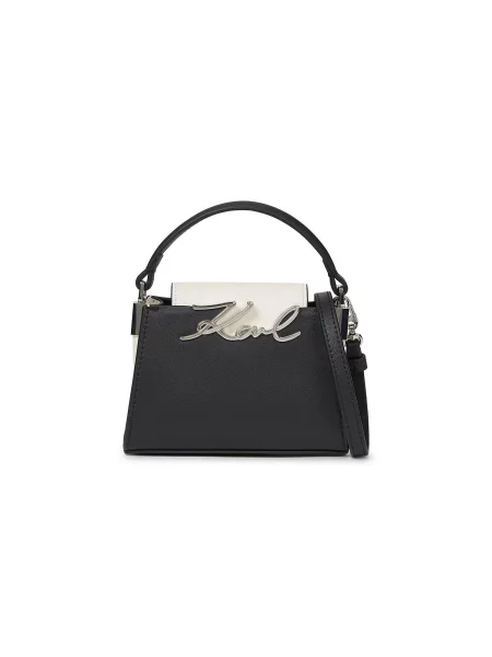 Geanta crossbody Karl Lagerfeld din piele alb