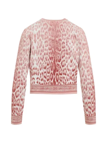 Cardigan Roberto Cavalli din jacard roz