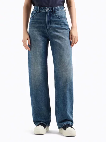 Бойфренди Armani Exchange Blue Edition синій