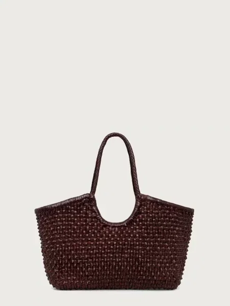 Bőr shopper táska Dragon Diffusion barna