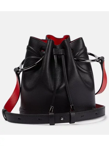 Geantă bucket Christian Louboutin din piele negru