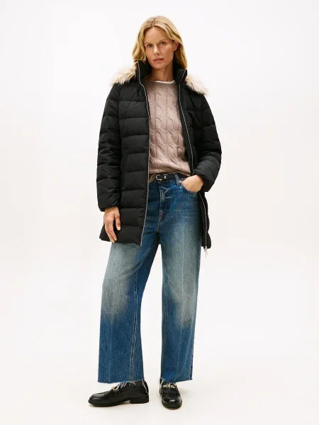 Kabát Tommy Hilfiger fekete