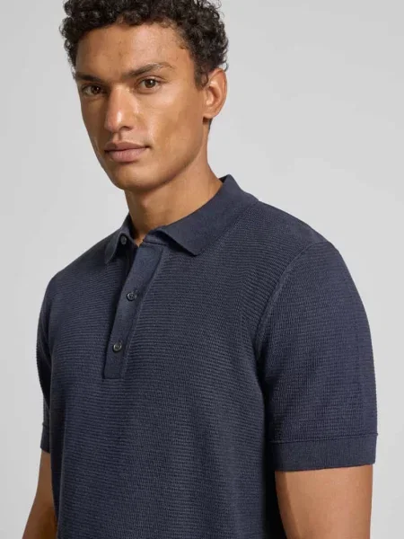 BOSS Polo H-Iannotti granatowy