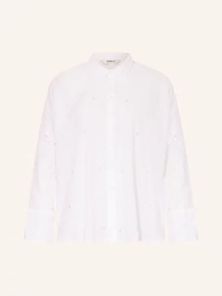 Only Koszula Z Ozdobnymi Perełkami weiss biała