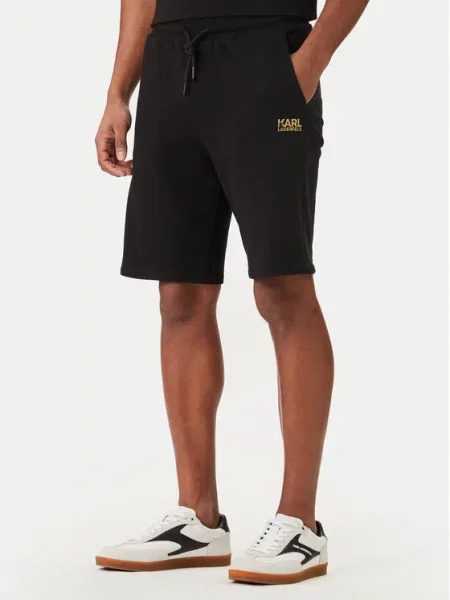 KARL LAGERFELD Pantaloni scurți sport negru
