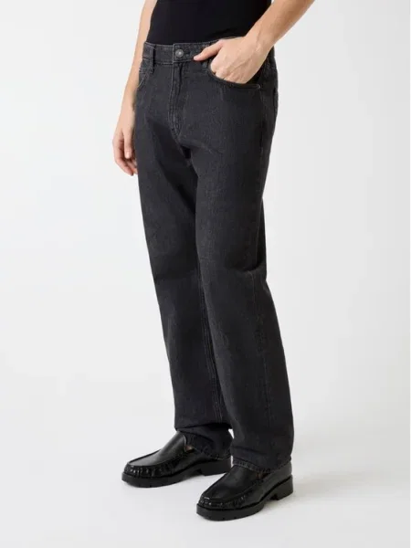 Guess Jeans Blugi Straight Fit negru