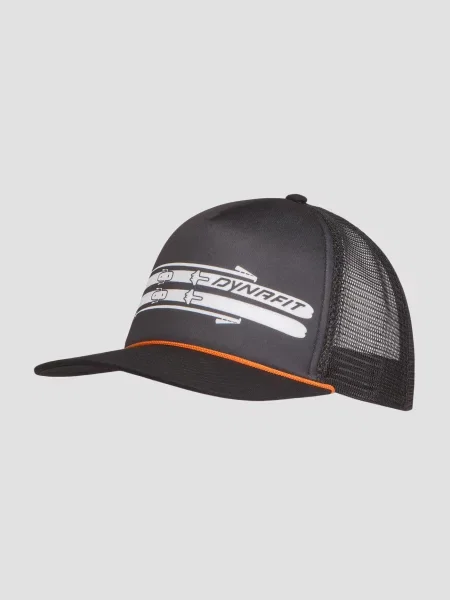 Czapka z daszkiem DYNAFIT Graphic Trucker black out/skis czarna