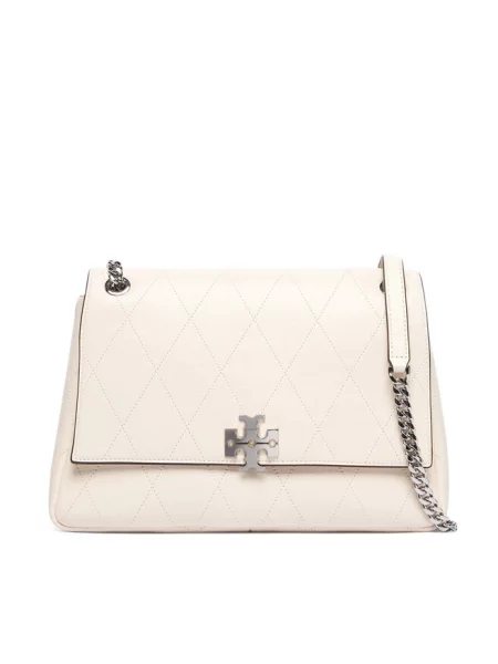 Tory Burch Torebka Charlie Quilted Shoulder Bag beżowy