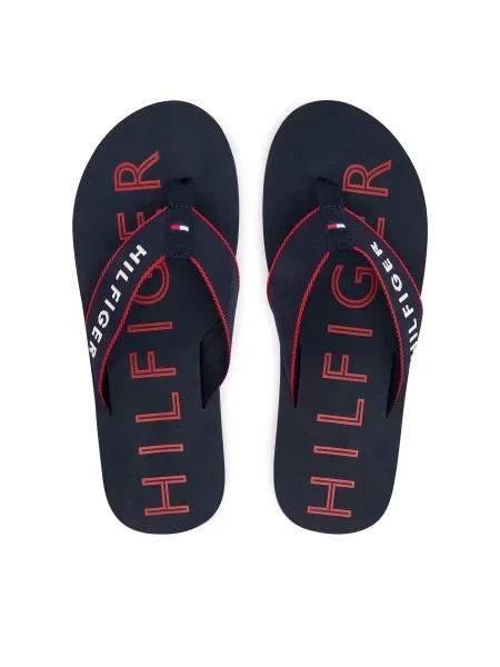 Джапанки Tommy Hilfiger Sporty Hilfiger Beach Sandal Тъмносин