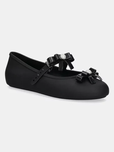 Melissa Балеринки Melissa Soft Ballerina Bow Ad M черен