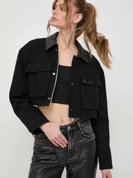 Miss Sixty geaca jeans femei de tranzitie negru