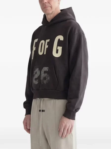 Mikina s kapucňou Fear Of God hnedá