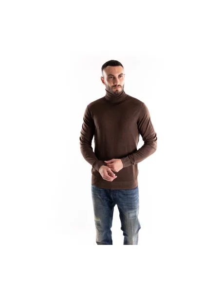 Golf golf Paolo Pecora wełniany brązowy