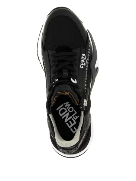 Sneakerși Fendi din jacard negru