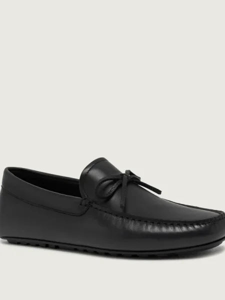BOSS Mocasini Noel Bleumarin negru