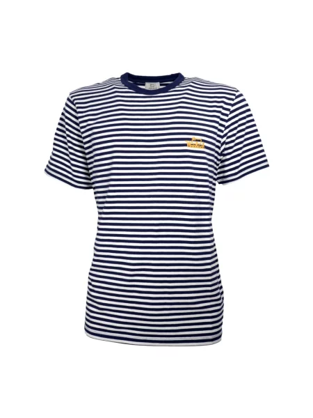 Koszulka Woolrich w paski niebieska