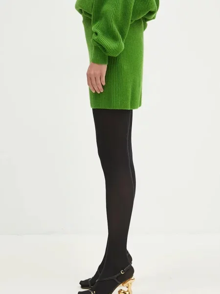 Μάλλινη φούστα Sportmax Teiera πράσινο