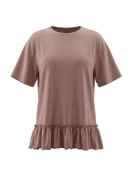 Imily Bela Tricou supradimensional deschis maro