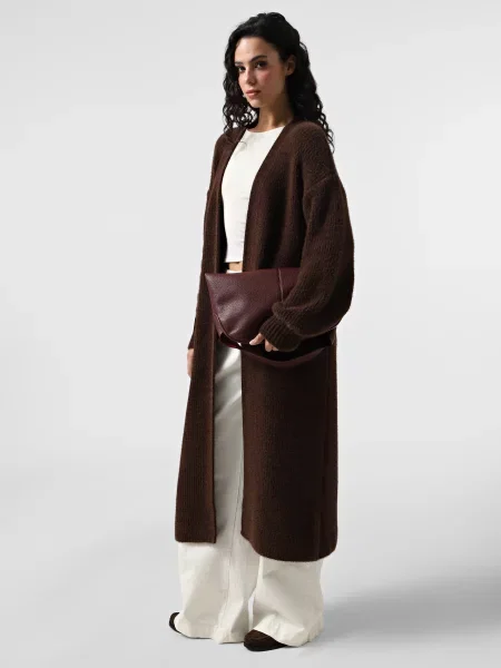 Кардиган Braska акрил/вовна коричневий