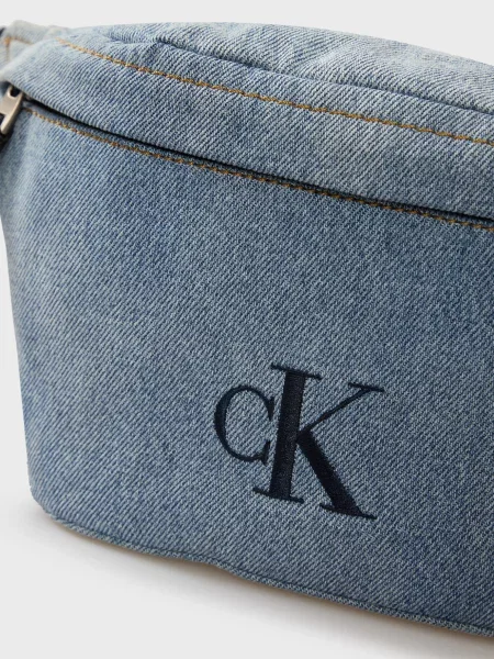 Поясна сумка Calvin Klein Jeans блакитна