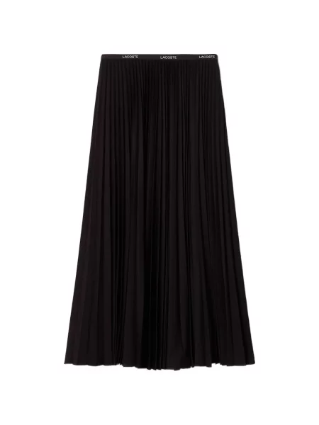 Fusta plisata Lacoste negru