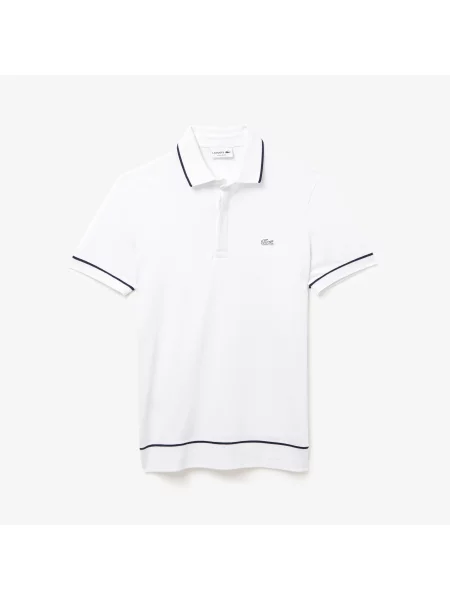 Классическое поло Lacoste белое