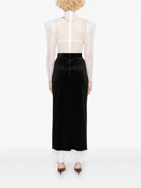 Fusta maxi Ana Radu de catifea negru