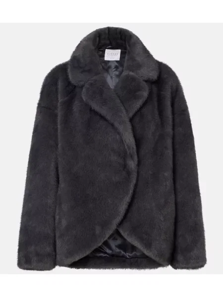 Geacă Velvet de catifea gri