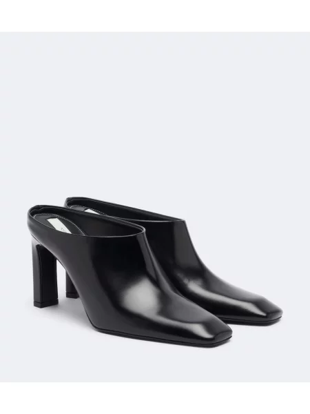 Papuci tip mules Toteme din piele negru