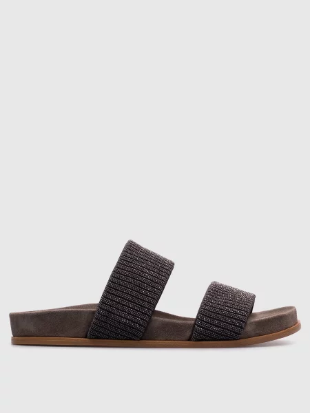 Шлепанцы Brunello Cucinelli серые