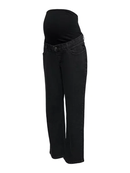 MAMALICIOUS Džínsy MLSOUL denim čierny