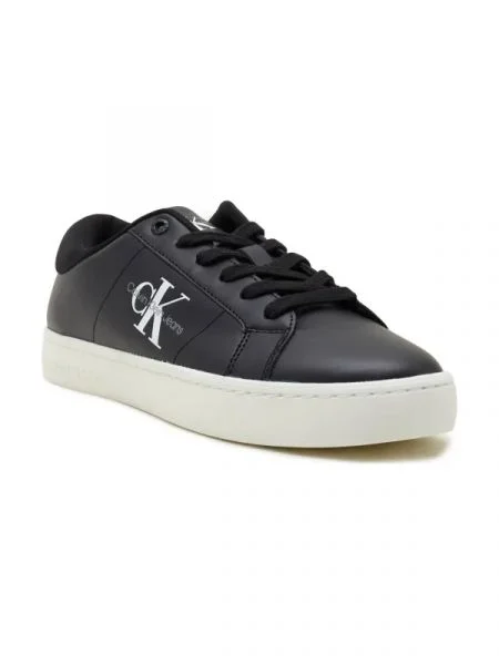 Calvin Klein Jeans Bőr sneakers tornacipő CLASSIC CUPSOLE fekete