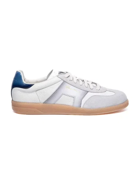 Sneakersy Santoni eleganckie białe