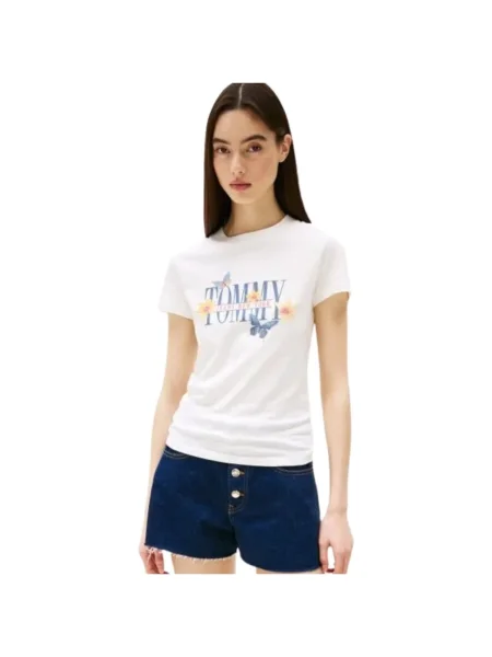 Tričko Tommy Jeans béžová