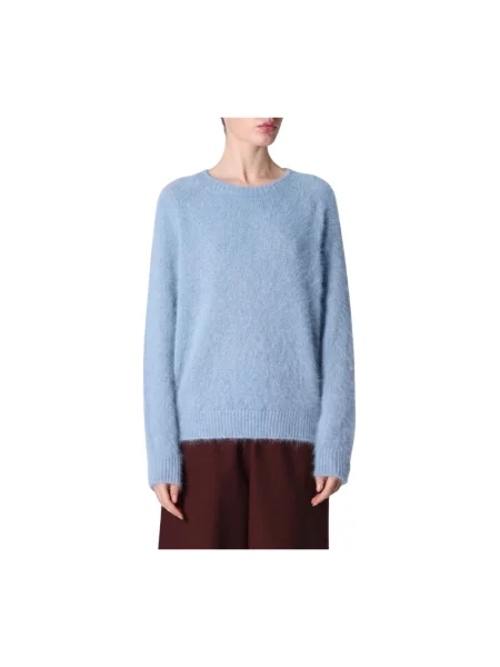 Sweter Roberto Collina niebieski